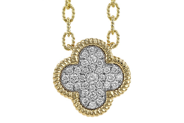 14K Yellow Gold Diamond Necklace
