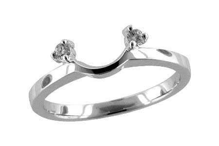 14K White Gold Diamond Ring Enhancer
