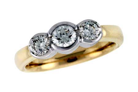 14K Yellow Gold Diamond Anniversary Band