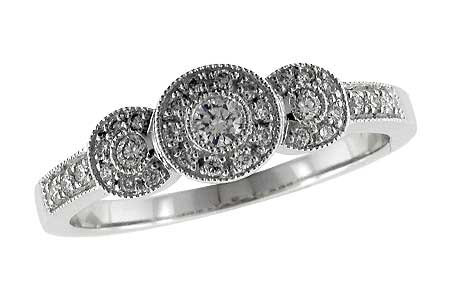 14K White Gold Diamond Anniversary Band