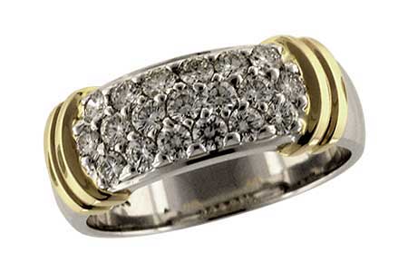 14K White Gold Diamond Anniversary Band