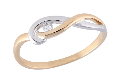 14K Two-Tone Diamond Ring