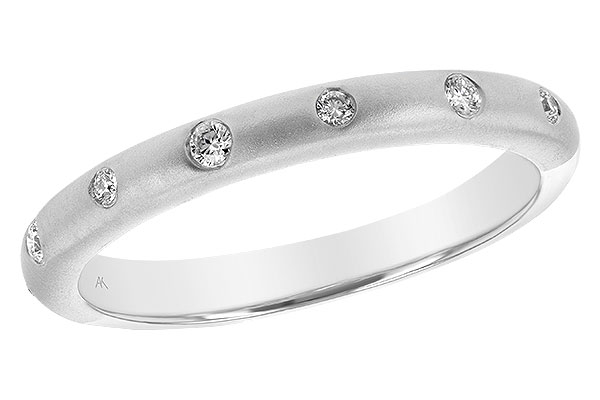 14K White Gold Diamond Anniversary Band