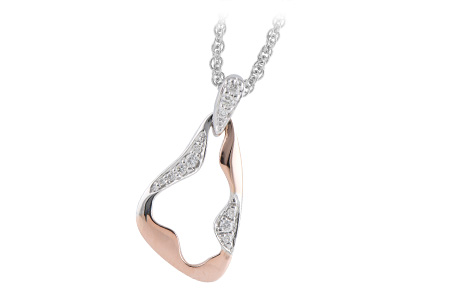 14K Two-Tone Diamond Necklace