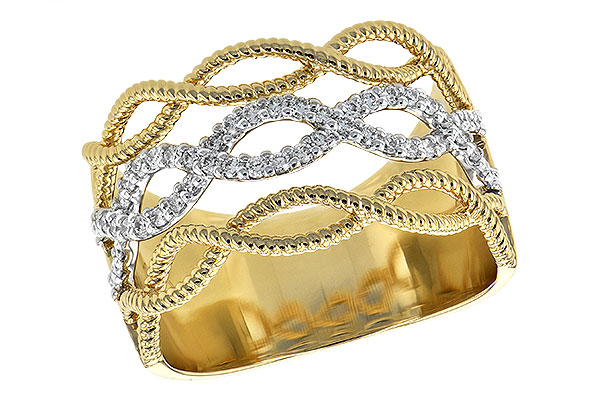 14K Two-Tone Diamond Anniversary Band