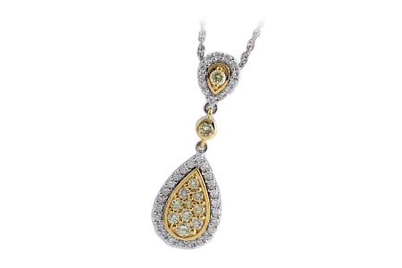 14K Two-Tone Diamond Necklace