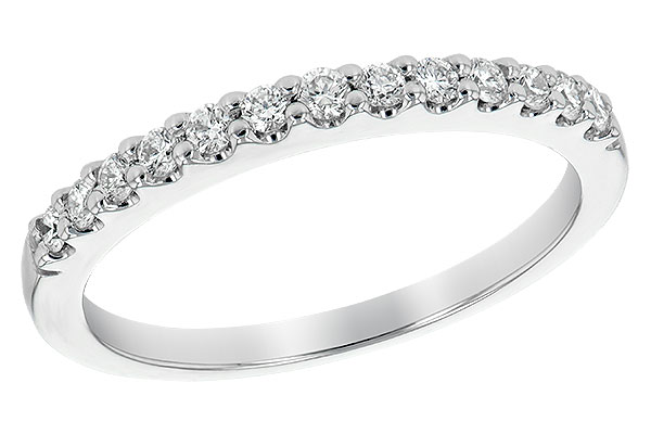 14K White Gold Diamond Anniversary Band