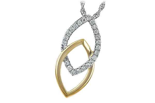 14K Two-Tone Diamond Necklace