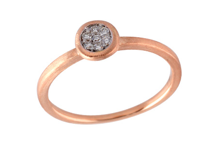 14K Rose Gold Diamond Ring