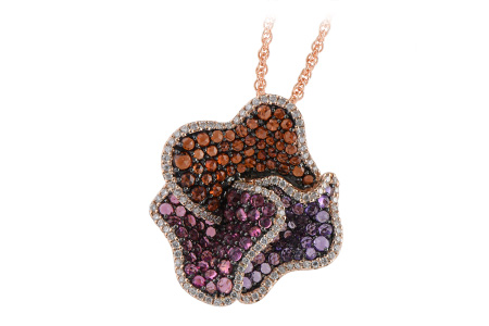 14K Rose Gold Amethyst Necklace