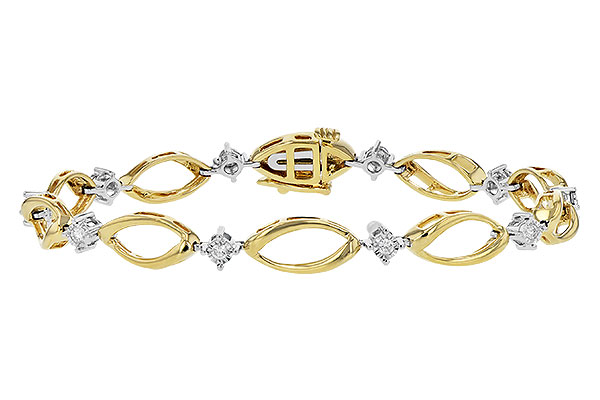 14K Yellow Gold Diamond Bracelet