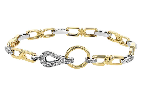 14K Yellow Gold Diamond Bracelet