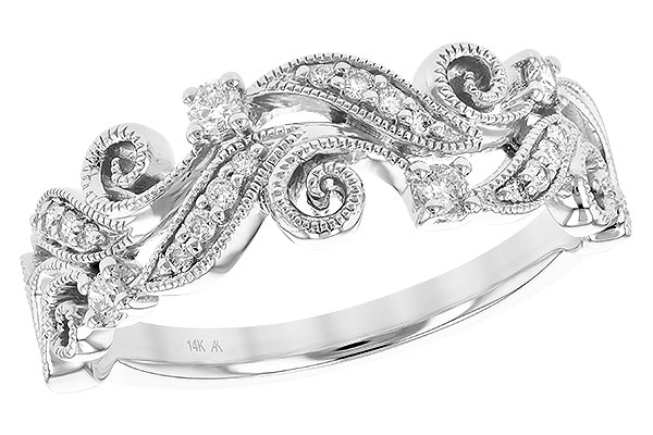 14K White Gold Diamond Anniversary Band