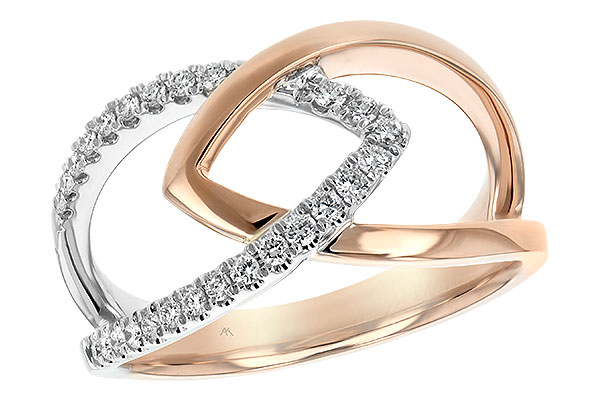 14K Two-Tone Diamond Ring