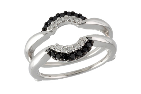 14K White Gold Diamond Ring Enhancer