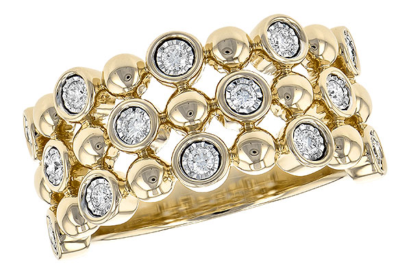 14K Yellow Gold Diamond Anniversary Band