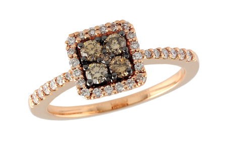 14K Rose Gold Diamond Ring
