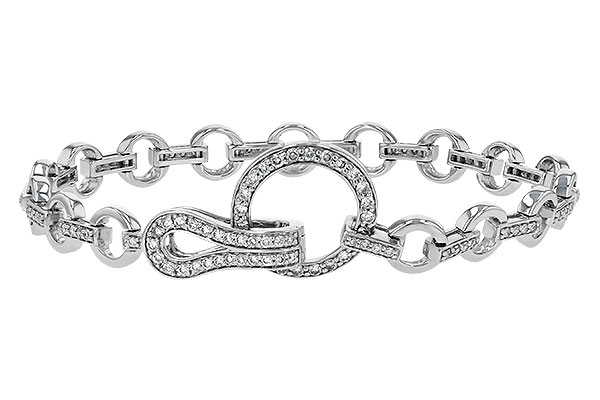 14K White Gold Diamond Bracelet
