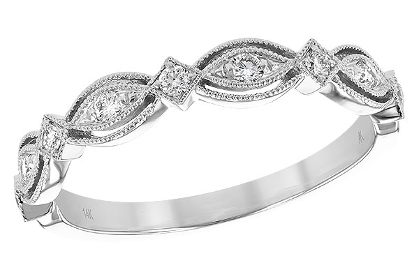 14K White Gold Diamond Anniversary Band