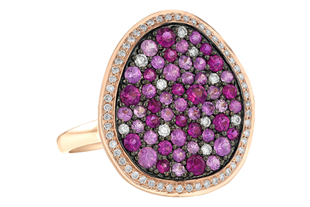 14K Rose Gold Sapphire Ring