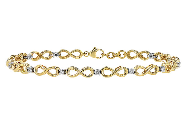 14K Two-Tone Diamond Bracelet