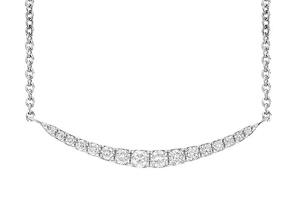 14K White Gold Diamond Necklace