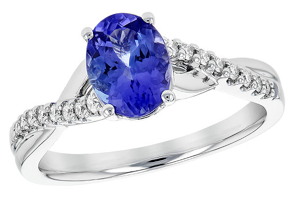 14K White Gold Tanzanite Ring