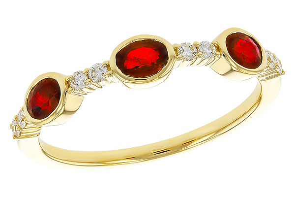 14K Yellow Gold Ruby Anniversary Band