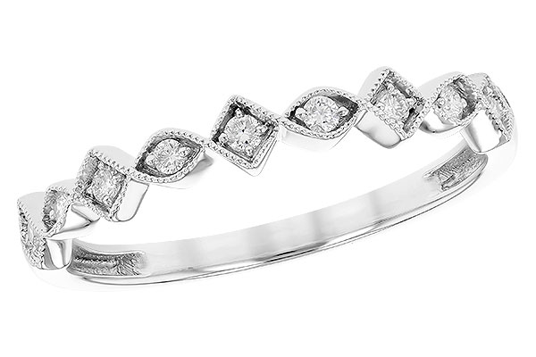 14K White Gold Diamond Anniversary Band