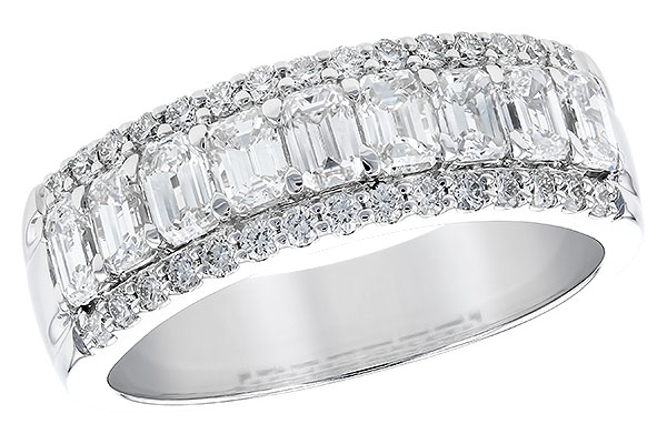 14K White Gold Diamond Anniversary Band