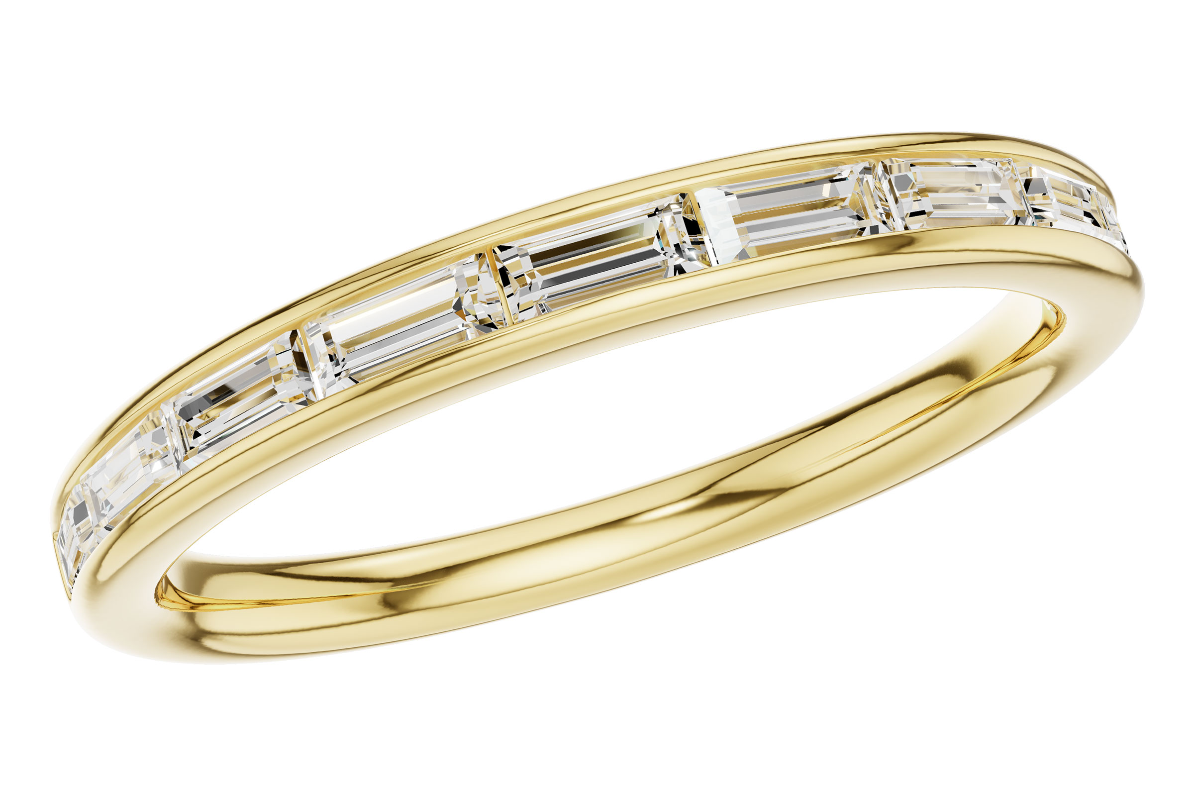 14K Yellow Gold Diamond Anniversary Band