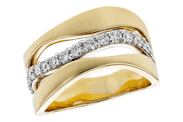 14K Two-Tone Diamond Anniversary Band