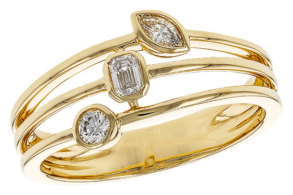 14K Yellow Gold Diamond Ring