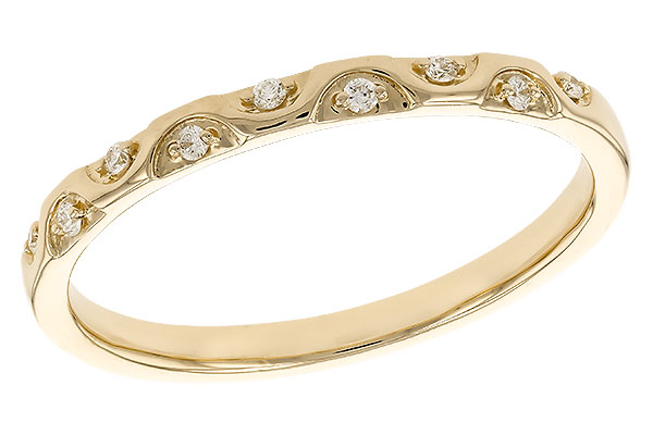 14K Yellow Gold Diamond Anniversary Band