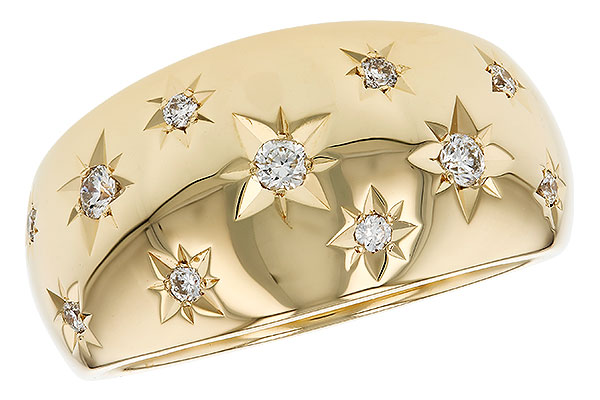 14K Yellow Gold Diamond Ring