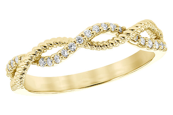 14K Yellow Gold Diamond Anniversary Band