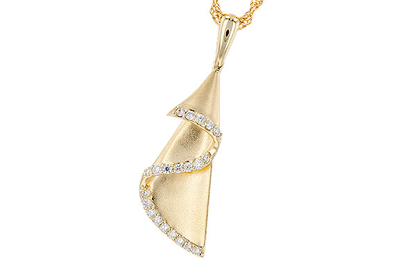 14K Yellow Gold Diamond Necklace