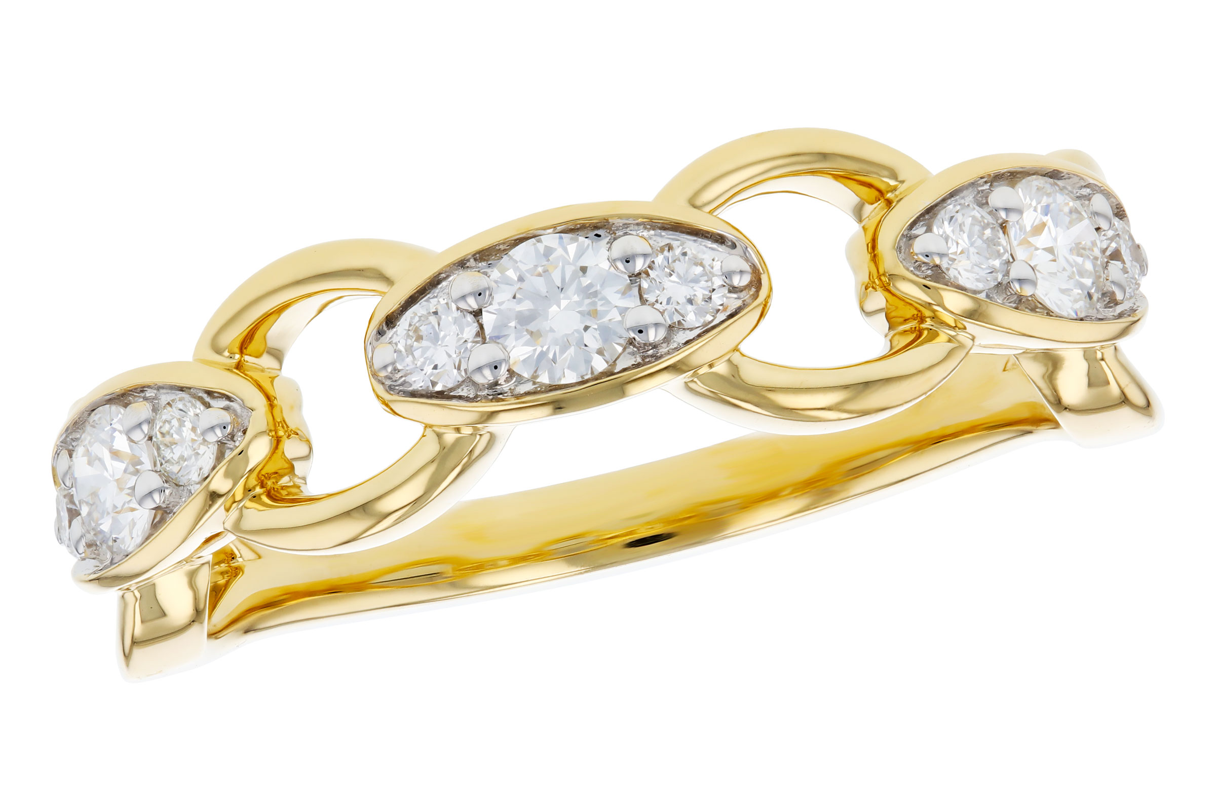 14K Yellow Gold Diamond Anniversary Band