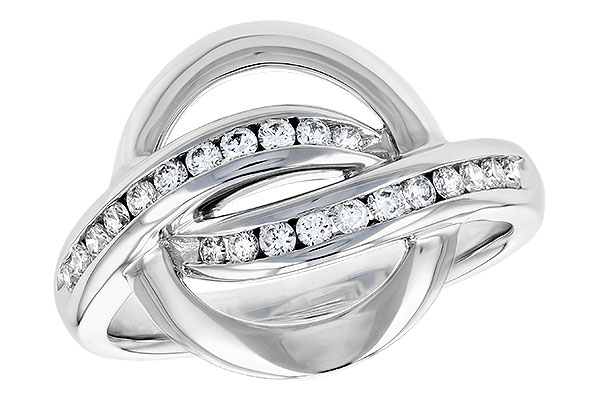 14K White Gold Diamond Ring