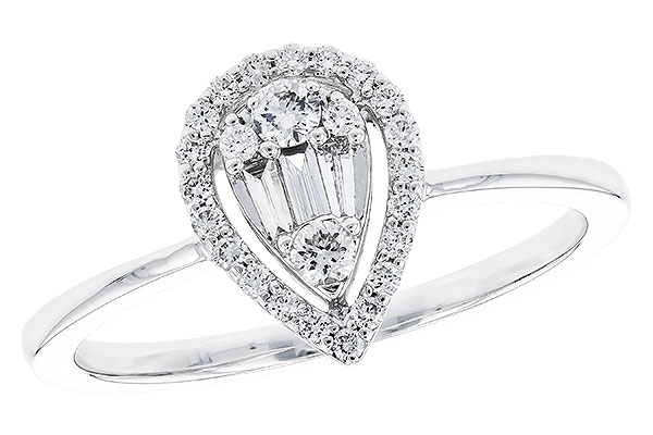 14K White Gold Diamond Ring