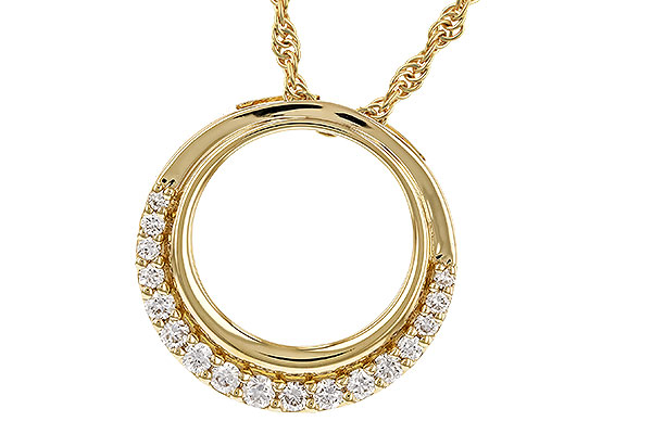 14K Yellow Gold Diamond Necklace