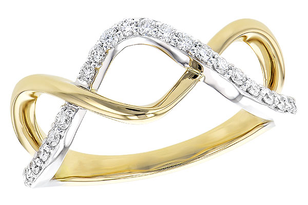 14K Two-Tone Diamond Ring