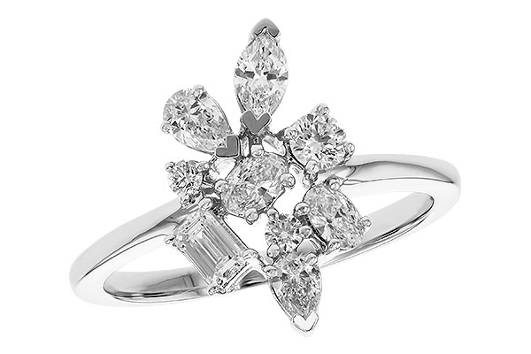 14K White Gold Diamond Ring