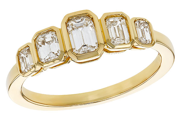 14K Yellow Gold Diamond Anniversary Band