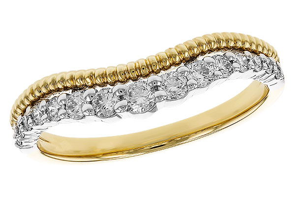 14K Two-Tone Diamond Ring Enhancer