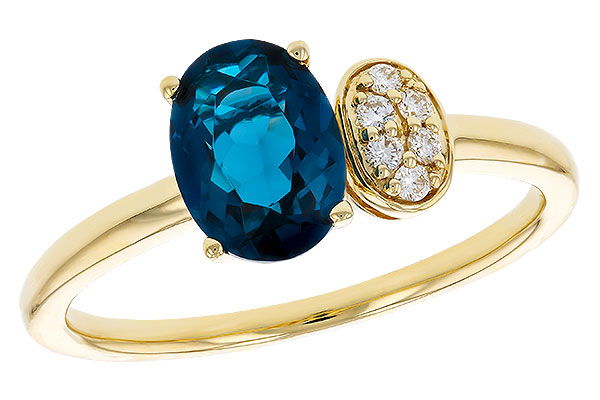 14K Yellow Gold Topaz Ring
