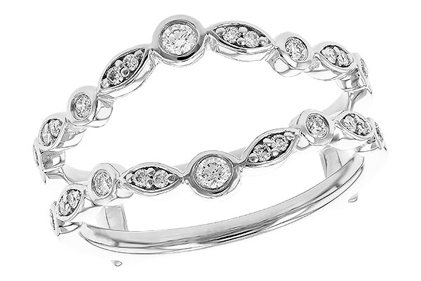 14K White Gold Diamond Ring Enhancer