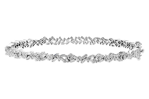 14K White Gold Diamond Bracelet