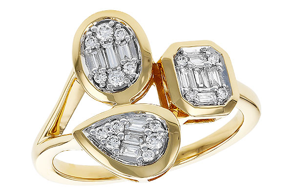 14K Yellow Gold Diamond Ring