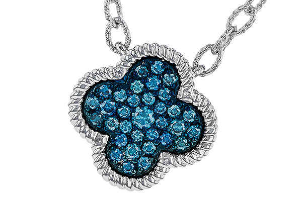 14K White Gold Diamond Necklace